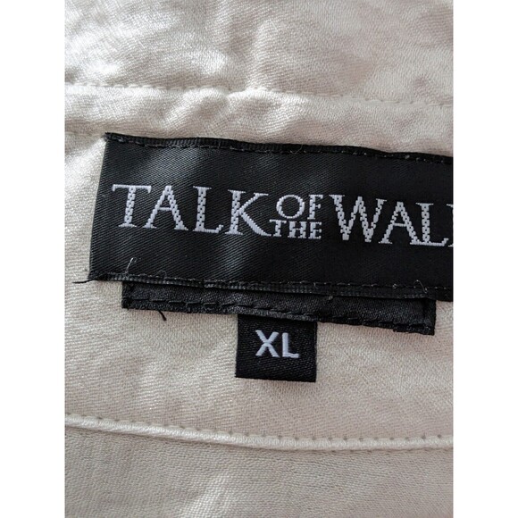 Talk of the Walk Jacket Womens XL Bell Sleeve Cream Frill Collar Retro Glam NEW - Picture 3 of 16